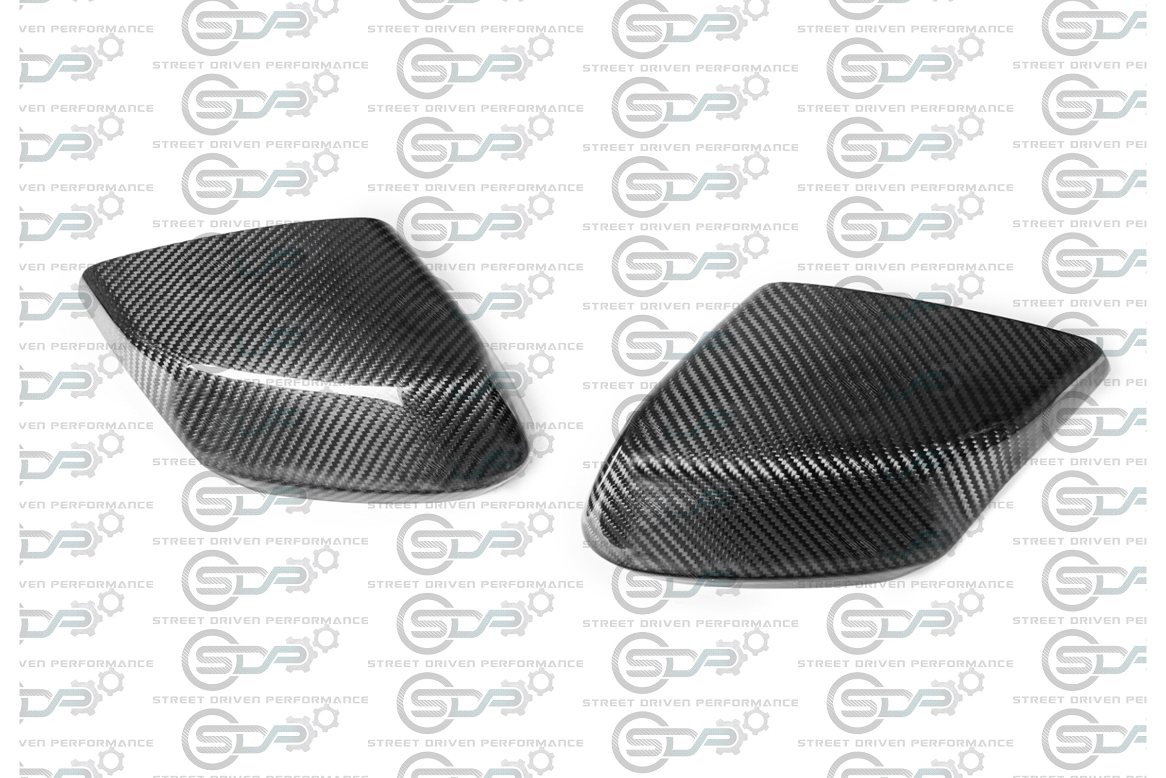 2020+ C8 Corvette - Carbon Fiber Tape-On Top and Bottom Mirror Covers